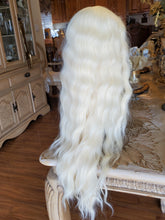 Bleach Blonde Curly Wave Lace Front Wig