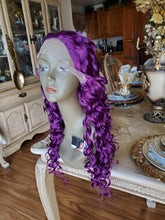 Purple Curly Lace Front Wig