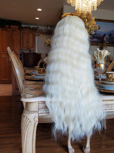 Bleach Blonde Curly Wave Lace Front Wig
