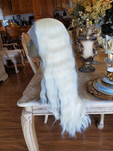 Bleach Blonde Curly Wave Lace Front Wig