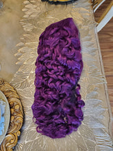 Purple Curly Lace Front Wig