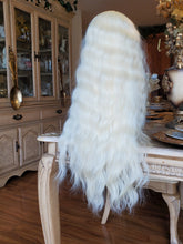 Bleach Blonde Curly Wave Lace Front Wig