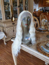 Bleach Blonde Curly Wave Lace Front Wig