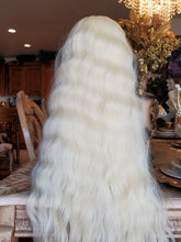 Bleach Blonde Curly Wave Lace Front Wig