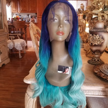 Blue Green Lace Front wig *NEW*