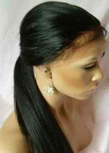 Beautiful Human Hair Blend Yaki Full Lace Front Wig 20-24inch - Goddess Beauty Royal Wigs