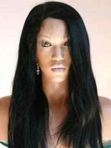 Beautiful Human Hair Blend Yaki Full Lace Front Wig 20-24inch - Goddess Beauty Royal Wigs