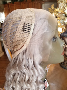 Light Gray AshBlonde Beauty Lace Front Wig 22-26 inches!! - Goddess Beauty Royal Wigs