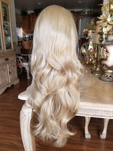 Ash Blonde Lace Front Wig 24-26 inches!! - Goddess Beauty Royal Wigs