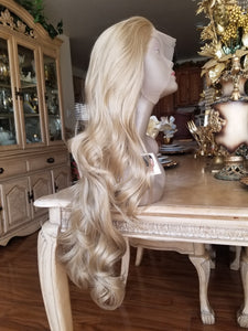 Ash Blonde Lace Front Wig 24-26 inches!! - Goddess Beauty Royal Wigs
