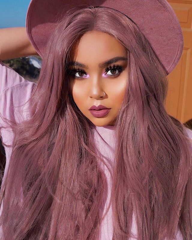 Lilac Purple Beauty Lace Front Wig - Goddess Beauty Royal Wigs
