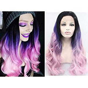Purple Pink Beauty Lacefront WigAnwen - Goddess Beauty Royal Wigs