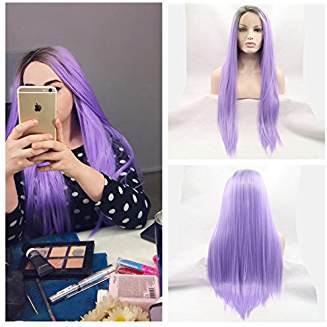 Ombre Light Purple Beauty Wig Quinn - Goddess Beauty Royal Wigs
