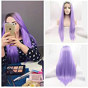 Ombre Light Purple Beauty Wig Quinn - Goddess Beauty Royal Wigs