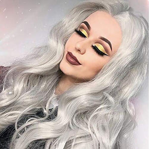 Copy of Gray White Beauty Lace Front Wig 22-26 inches!! - Goddess Beauty Royal Wigs