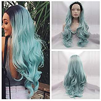 Ombre Light Blue Beauty Wig Ingrid - Goddess Beauty Royal Wigs