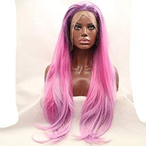 Pink Ombre Beauty Layered Straight Aviana - Goddess Beauty Royal Wigs