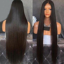 Black Straight Lace Front Wig Fiona - Goddess Beauty Royal Wigs
