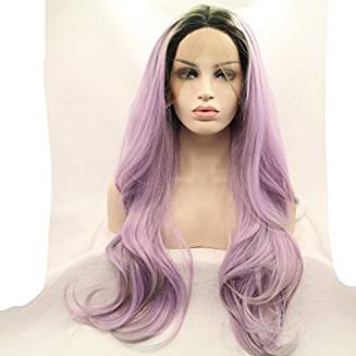 Purple Ombre Lacefront Wig Isis - Goddess Beauty Royal Wigs