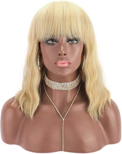 Blonde Wavy Full Wig - Goddess Beauty Royal Wigs