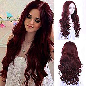 Burgundy Ombre Lacefront Wig Jasmine - Goddess Beauty Royal Wigs