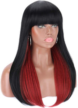 Black Red Beauty Full Wig - Goddess Beauty Royal Wigs