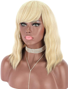 Blonde Wavy Full Wig - Goddess Beauty Royal Wigs