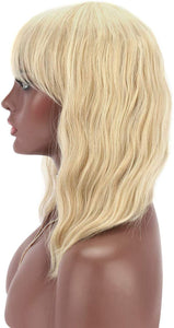 Blonde Wavy Full Wig - Goddess Beauty Royal Wigs