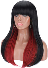 Black Red Beauty Full Wig - Goddess Beauty Royal Wigs