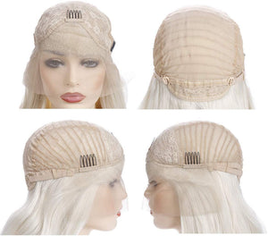 White Beauty Lace Front Wig - Goddess Beauty Royal Wigs