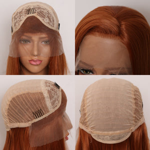 Auburn Bob Beauty Lace Front Wig