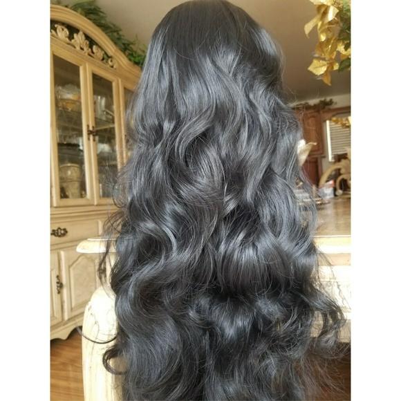 Black Body Wave Lace Front Wig 26-30 inches!! - Goddess Beauty Royal Wigs