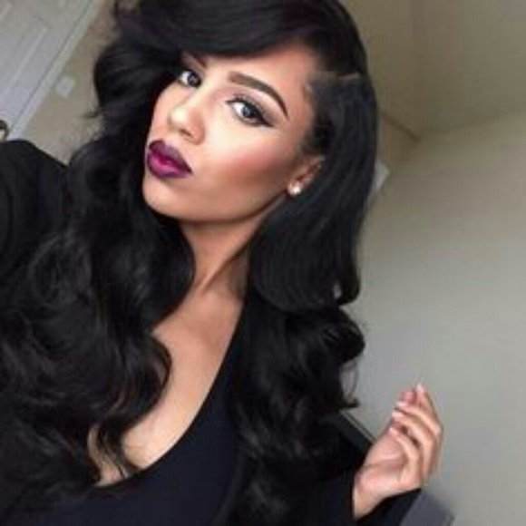 Bodywave lace front wig 20-22 inches #1b - Goddess Beauty Royal Wigs