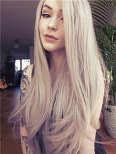 White Ash Gray Blonde Lace Front Wig 24-26 inches!! - Goddess Beauty Royal Wigs