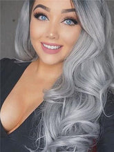 Ombre Gray Beauty Wave Lace Front Wig 24-26 inches!! - Goddess Beauty Royal Wigs