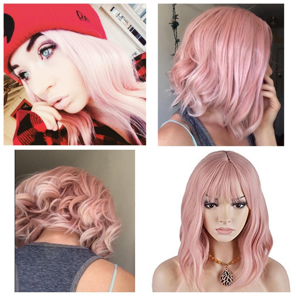 Pink Bob Beauty Full Wig - Goddess Beauty Royal Wigs