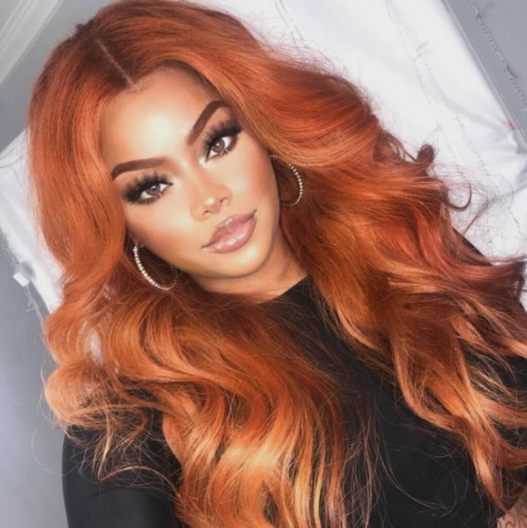 Copper Red Beauty Lace Front Wig – Goddess Beauty Royal Wigs display picture 1