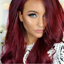 Dark Red Lace Front Wig - Goddess Beauty Royal Wigs