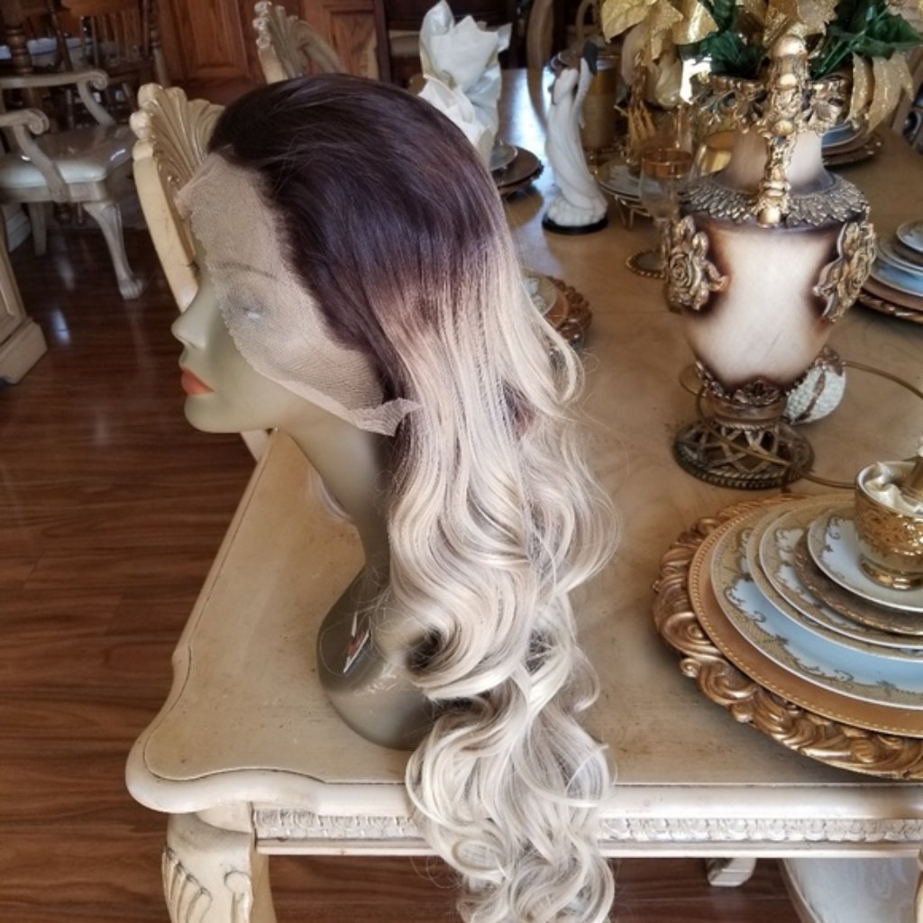 Ombre Dark Brown Blonde Lace Front Wig 24-26 inches!! Ombre  display picture 1