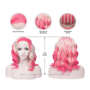 Pink White Beauty Lace Front Wig - Goddess Beauty Royal Wigs