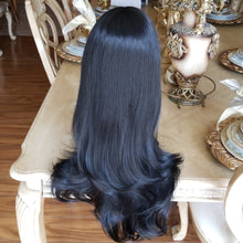 Layered Straight Black Bodywave Lace Front Wig 22-24 inches!! - Goddess Beauty Royal Wigs