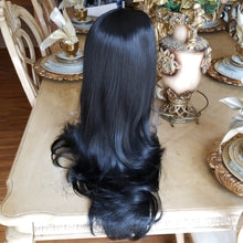 Layered Straight Black Bodywave Lace Front Wig 22-24 inches!! - Goddess Beauty Royal Wigs