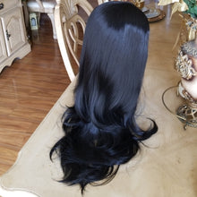 Layered Straight Black Bodywave Lace Front Wig 22-24 inches!! - Goddess Beauty Royal Wigs
