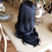 Layered Straight Black Bodywave Lace Front Wig 22-24 inches!! - Goddess Beauty Royal Wigs