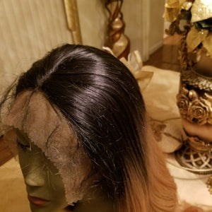 Ombre Darkroot Blonde Lace Front Wig - Goddess Beauty Royal Wigs