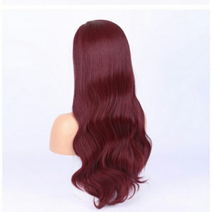 Dark Red Lace Front Wig - Goddess Beauty Royal Wigs