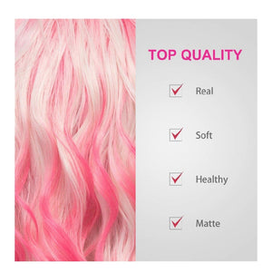 Pink White Beauty Lace Front Wig - Goddess Beauty Royal Wigs