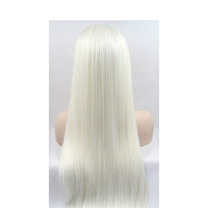 White Blonde Lace Front Wig 22-24inches!! - Goddess Beauty Royal Wigs