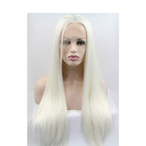 White Blonde Lace Front Wig 22-24inches!! - Goddess Beauty Royal Wigs