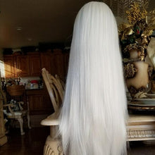 White Blonde Lace Front Wig 22-24inches!! - Goddess Beauty Royal Wigs